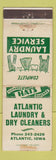 Matchbook Cover - Atlantic Laundry Dry Cleaning Atlantic IA WEAR