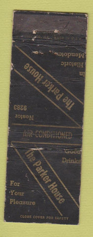 Matchbook Cover - Parker House Mendota WORN