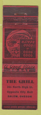 Matchbook Cover - The Grill Salem OR hamburgers