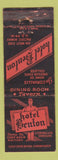 Matchbook Cover - Hotel Benton Corvallis OR WORN