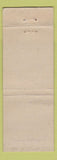 Matchbook Cover - Hotel Benton Corvallis OR WORN