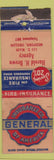 Matchbook Cover General Insurance Harold Brown Medford OR low phone POOR STRIKER