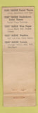 Matchbook Cover - Test Mark Toilet Paper Naplins Blake Moffit Towne CROWN WEAR
