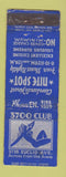 Matchbook Cover - 3700 Club Cleveland OH girlie #922a WORN