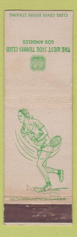 Matchbook Cover - West Side Tennis Club Los Angeles CA girlie CROWN