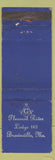 Matchbook Cover - Pleasant River Masons Lodge #168 Brownville ME