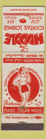 Matchbook Cover - The Huddle Chicago IL girlie football