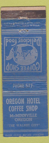 Matchbook Cover - Oregon Hotel Coffee Shop McMinnville OR ADVANCE low phone WEAR