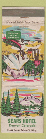 Matchbook Cover - Sears Hotel Denver Colorado