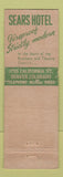 Matchbook Cover - Sears Hotel Denver Colorado