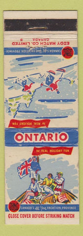 Matchbook Cover - Onatrio Tourism Toronto ON