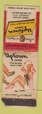 Matchbook Cover - Uptown Shoes Men's girlie #2431 POOR STRIKER