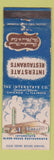 Matchbook Cover - Interstate Restaurant Glass House Chicago IL CHAIN