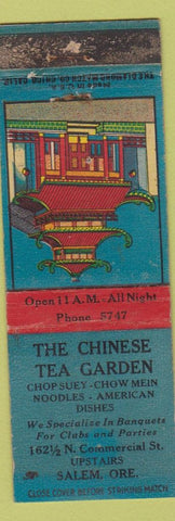 Matchbook Cover - Chinese Tea Garden Salem OR WORN