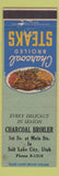 Matchbook Cover - Charcoal Broiler Salt Lake City UT
