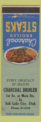 Matchbook Cover - Charcoal Broiler Salt Lake City UT
