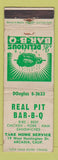 Matchbook Cover - Real Pit BBQ Arcadia CA WEAR