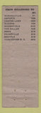 Matchbook Cover - Coslett's BBQ Hillsboro OR girlie WORN