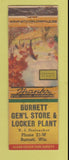 Matchbook Cover - Burnett General Store Locker WI WORN