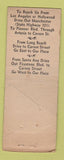 Matchbook Cover - Miek's Cafe Artesia CA BOBTAIL WORN CROWN?