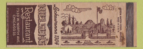 Matchbook Cover - Nielsen's Restaurant Chicago IL ARROW