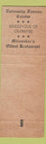 Matchbook Cover - Karl Ratzsch's Restaurant Milwaukee WI