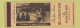 Matchbook Cover - Lexington Room Kentuckian Hotel KY