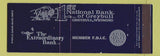 Matchbook Cover - 1st National Bank Greybull WY