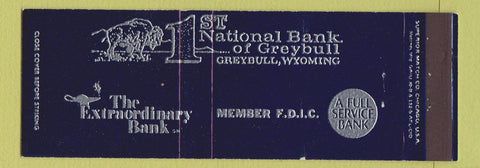 Matchbook Cover - 1st National Bank Greybull WY