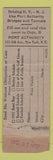 Matchbook Cover - Time Savers New York Port Authority WEAR