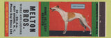 Matchbook Cover - Melton Bros Liquor Bay Shore NY Greyhound