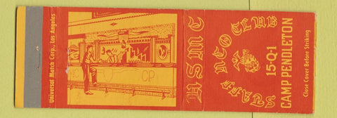 Matchbook Cover - Staff NCO Club Camp Pendleton CA
