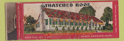 Matchbook Cover - Thatched Roof North Andover MA WORN