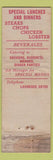 Matchbook Cover - Thatched Roof North Andover MA WORN