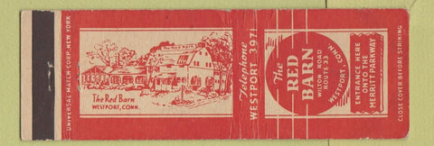 Matchbook Cover - The Red Barn Westport CT