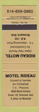 Matchbook Cover - Motel Rideau Brossard QC