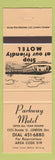 Matchbook Cover - Parkway Motel London ON peach