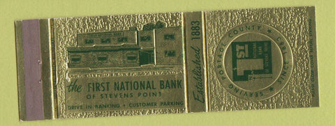 Matchbook Cover - 1st National Bank Stevens Point WI