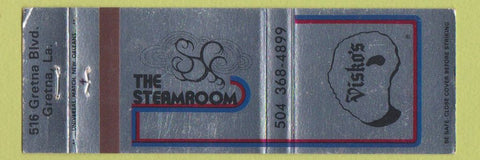 Matchbook Cover - The Steamroom Visko's Gretna LA