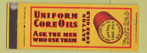 Matchbook Cover - Dayton Core Oils Dayton OH