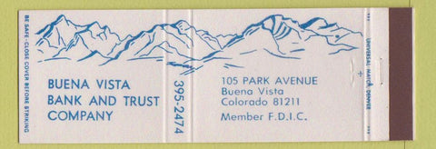 Matchbook Cover - Buena Vista Bank Trust Colorado
