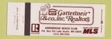 Matchbook Cover - Gattermeir Real Estate Arrowhead Beach Club Lake Ozark MO