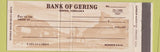Matchbook Cover - Bank of Gering NE