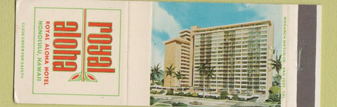 Matchbook Cover - Royal Aloha Hotel Honolulu Hawaii
