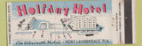 Matchbook Cover - Holiday Hotel Fort Lauderdale FL