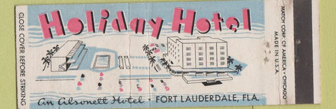 Matchbook Cover - Holiday Hotel Fort Lauderdale FL