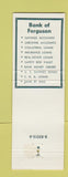 Matchbook Cover - Bank of Ferguson MO