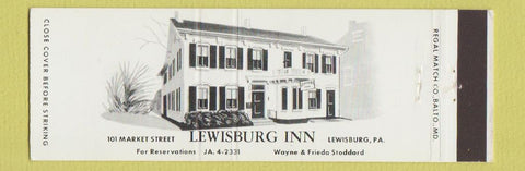 Matchbook Cover - Lewisburg Inn PA