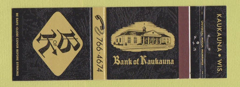 Matchbook Cover - Bank of Kaukauna WI