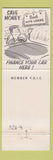 Matchbook Cover - Bank of Kaukauna WI
